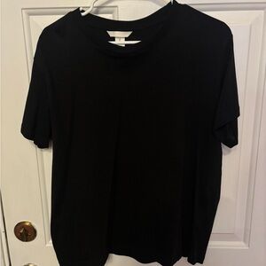 H&M Black Short Sleeve Crewneck Tee